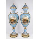 Pair Sèvres Style Porcelain Vases