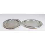 2 Silver Hand Chased Dishes