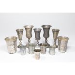 12 Silver Kiddush Cups