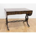 3-Drawer Regency Style Banded Sofa Table
