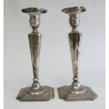 Pair Sterling Silver Candlesticks