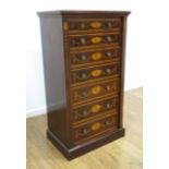 Mahogany & Satinwood Adam's Wellington Chest