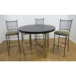 Contemporary Breakfast Table with 3 Chairs