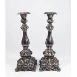 Pair Sterling Silver Weighted Candlesticks