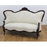 Victorian Rosewood Carved Couch