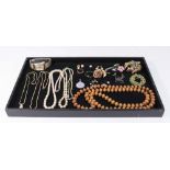 Tray Lot of Costume Jewelry