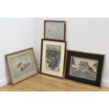 4 Japanese Prints/Woodblock