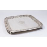 Tiffany Sterling Silver Footed Tray