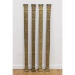 4 Gilt Bronze Pilaster Wall Mounts