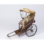 Tin & Fabric Toy Rickshaw