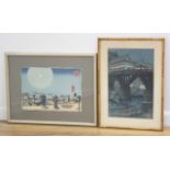 2 Japanese Woodblock Prints