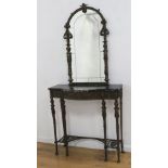 Oscar Bach Style Metal Console & Mirror