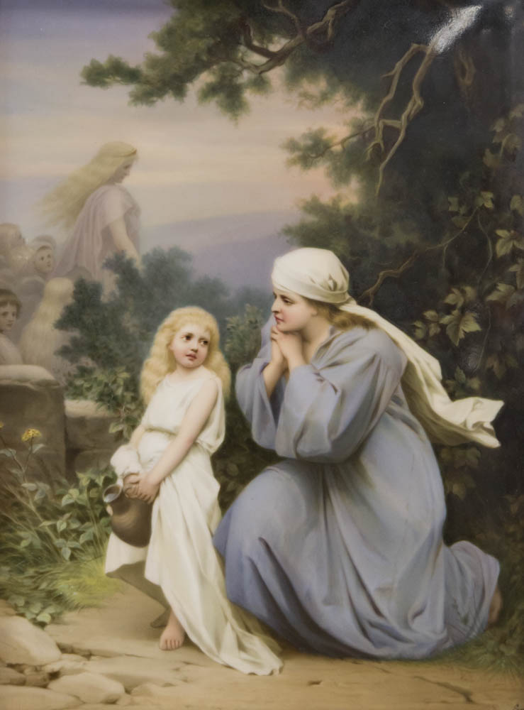 KPM Porcelain Plaque, Mother & Child - Image 2 of 8