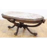 Carved Prince of Wales Style Coffee Table