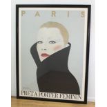 :Gerard Razzia, Pret a Porter Feminim Paris Poster