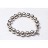 Tiffany & Co. Sterling Silver Beaded Bracelet