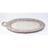 Egyptian Silver Oval Tray