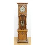 :German Walnut 2-Weight Grandfather's Clock