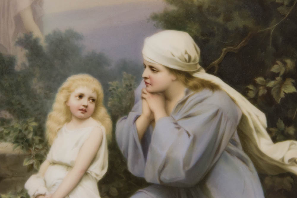 KPM Porcelain Plaque, Mother & Child - Image 3 of 8