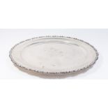 Egyptian Silver Round Tray