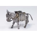 Sterling Silver Mexican Donkey Pick Holder