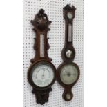 2 Victorian Mahogany Barometers