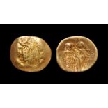 Ancient Byzantine Coins - John II - Gold Portrait Hyperpyron