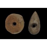 Stone Age Loom Weight and Axehead Group