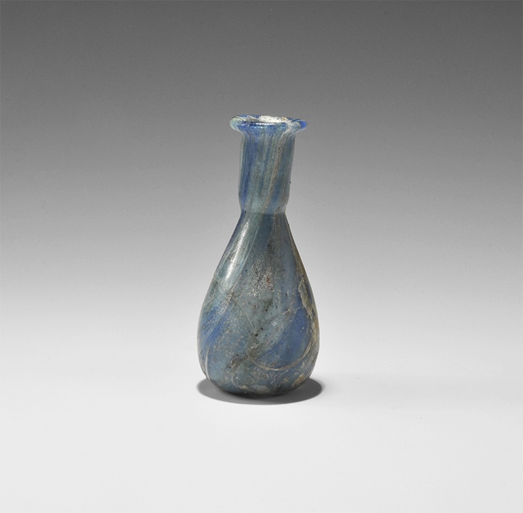 Roman Marbled Glass Bottle