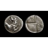 Ancient Greek Coins - Thrace - Chersonesos - Lion Hemidrachm