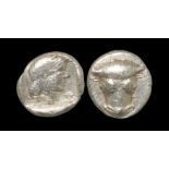 Ancient Greek Coins - Delphi - Artemis Hemidrachm (or Triobol)