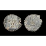 Ancient Byzantine Coins - Nicephorus II - Seal with Monogram and Cross on Steps