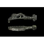 Roman Knife Handle with Lion