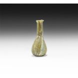 Roman Marbled Glass Bottle