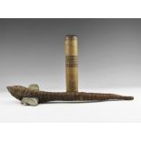 Ethnographic Poison Dart Holder and Axe