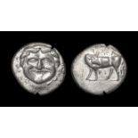 Ancient Greek Coins - Mysia - Parion - Bull Hemidrachm