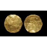 Ancient Byzantine Coins - John II - Gold Portrait Hyperpyron