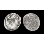 Ancient Greek Coins - Seleukid Kingdom - Antiochos X Eusebes - Zeus Tetradrachm