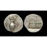 Ancient Greek Coins - Macedonia - Terone - Oenochoe Tetrobol