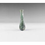Roman Emerald Green Cast Flask