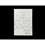 Memorabilia James Rusell Lowell Autograph Letter to Mrs Phillips