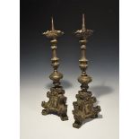 Post Medieval Candlestick Pair