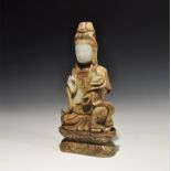 Chinese Sitting Kwan Yin Statue