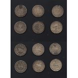 World Coins - Iran - Nasir al-Din Shah to Reza Shah - 1000 Dinars Group [6]