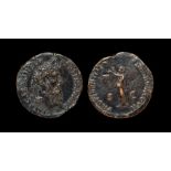 Ancient Roman Imperial Coins - Pertinax - Providentia Paduan Sestertius