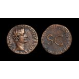 Ancient Roman Imperial Coins - Tiberius under Augustus - SC As