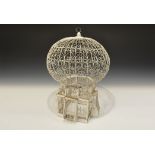 Antique French Minaret Wire Birdcage