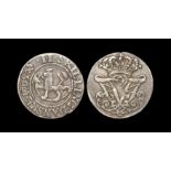 World Coins - Norway (under Danish rule) - Frederik IV - 1705 - 2 Skillings