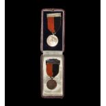 Hoover War 1933 - Cased Bronze and Silver Award Medal Group (L. W. Anderson)