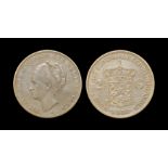 World Coins - Netherlands - Wilhelmina - 1930 - 2 1/2 Guilders